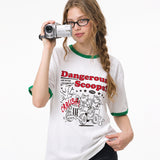 DANGEROUS SCOOP RINGER T-SHIRT (3color)