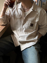 Double pocket patch shirt