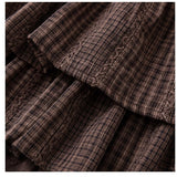 Marlene Check Tiered Mini Skirt