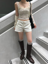 Sugar Dairy Frill Lace Sleeveless Top