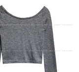 アンジーベーシックオフショルダー長袖Tシャツ