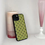 dot epoxy bumper case(yellow green)
