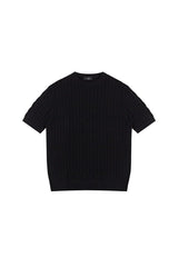 ケーブルニットTシャツ