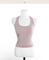 keep silver stud halter top