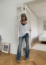 HOUSE DEEP V TEE (5color)