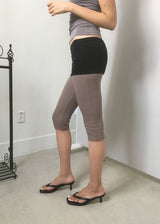 FOLDING CAPRI LEGGINGS (2color)