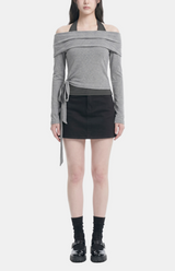 Arielle Halter Wrap Tee