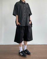 Temple Linen Bermuda Pants