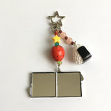 Square Mirror Keychain/四角いミラーキーホルダー
