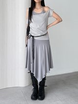 orbit off halter dress set (4color)