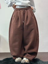 スウェットバルーンバックポイントロングパンツ🤎🖤🩶3COLOR
