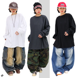 オーバーダンブルボックス長袖Tシャツ