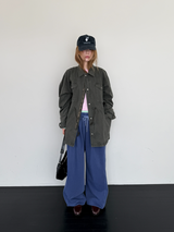 ピグメントワイドスウェットパンツ