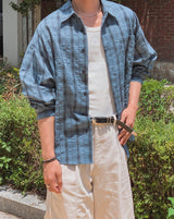 Pogny Crinkle Check Shirt