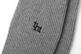 tht rib knee socks - gray  