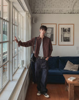 Dane raw wide denim