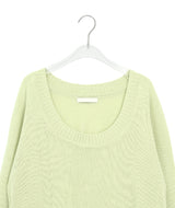 Pabor Deep U-Neck Loose-Fit Knit