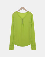 Kabe Hook Long-Sleeve Knit Top