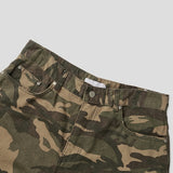 Tack Destroyed Snap Cotton Pants Camo