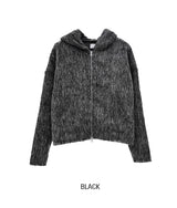 ルーキーモヘアクロップドフードジャケット