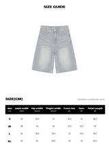 BTB : WAVE WASHING BERMUDA SHORTS [BLUE CORE] [UNISEX]