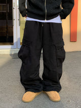 Double brushed big pocket balloon pants