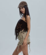 シンボルハンチングキャップ_ブラウン