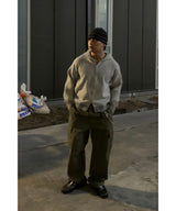 Stripe Knit Zip-Up