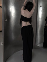 low-rise ring pants (2color)