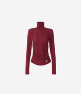 Newalrin Winter Pin tuck See-Through Top