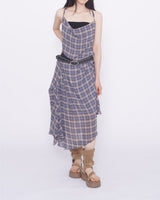 Aurora Halter Draping Asymmetrical Chiffon Dress