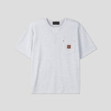 LMN リベット3ボタンワッフル半袖Tシャツ (3 colors)
