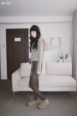 brown leopard belt mini skirt