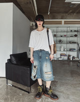 ロイディオーバーUネックショートスリーブTシャツ