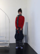 REVERSIBLE POCKET BAG (RED & NAVY)