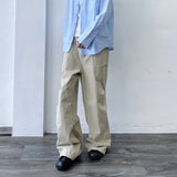 Articulated Knee Wide-Leg Trousers