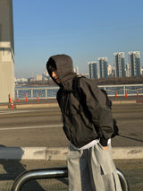 Snap cargo wide sweatpants