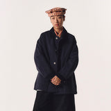 COLLARED COLOR-BLOCK UTILITY JACKET