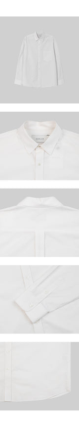 Basic cotton shirt [white]