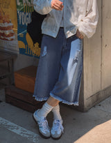Ruda Damage Bermuda Denim Pants