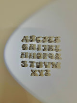Puffy initial necklace (2BALL)