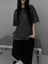 [unisex] ピグメントクロスオーバーフィット半袖Tシャツ (2color)