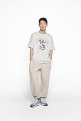 25SS CARTOON CHINCHILLA SHORT SLEEVE T-SHIRT LIGHT GREY