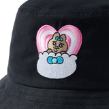 25SS タンニングオパンチュウサギバケットハット ブラック