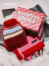 Autumn and winter hot water bottle gloves niche practical gifts