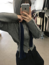 ニットフードジップアップ (3color)
