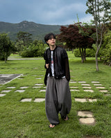 Beo Curved Linen Balloon Pants
