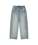 WASHED POCKET DENIM PANTS_BLUE