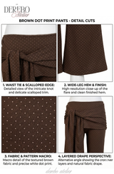 ドット ホルター カーディガン フレア トレーニング セットアップ (PANTS)