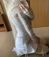 jandaru lace bolero cardigan (white)